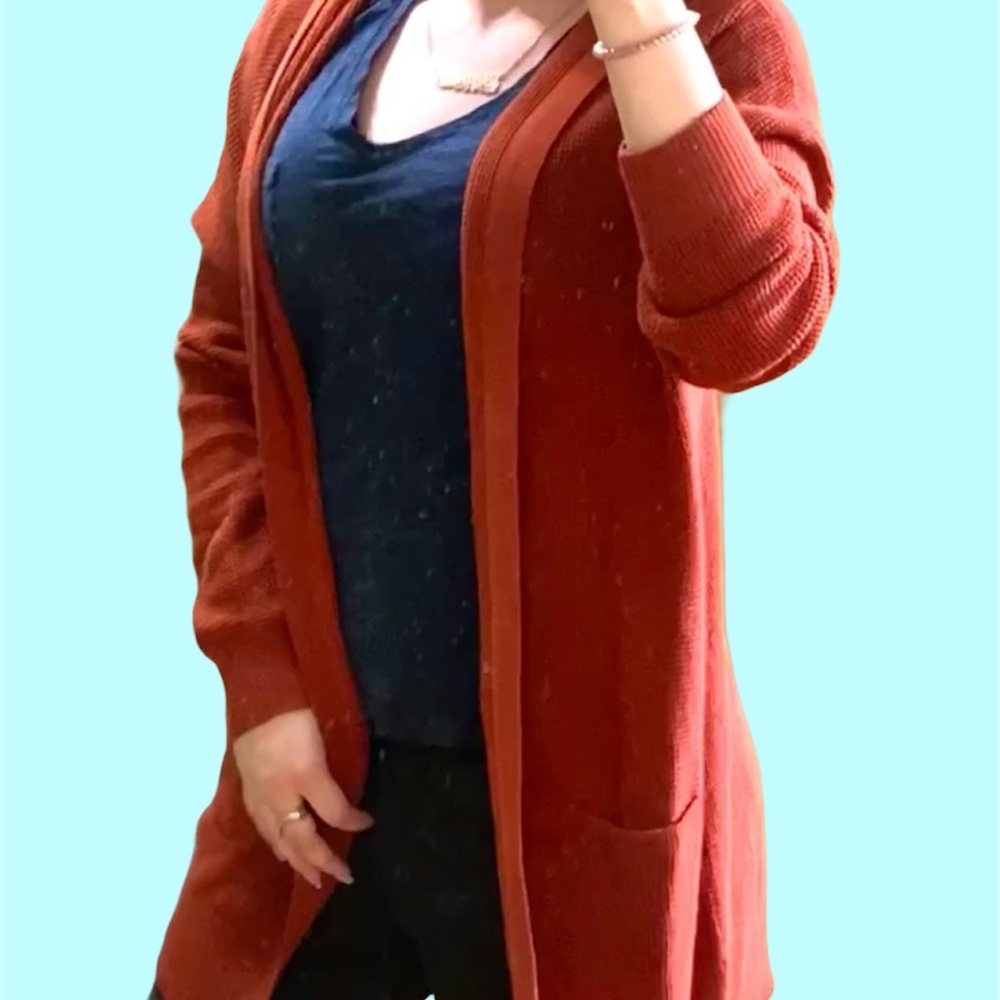 Peyton Primrose Brandy Whiskey Cotton Cardigan XL